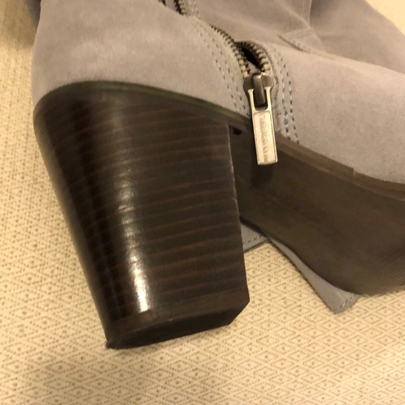 Calvin Klein suede gray leather high boots - Picture 5 of 8